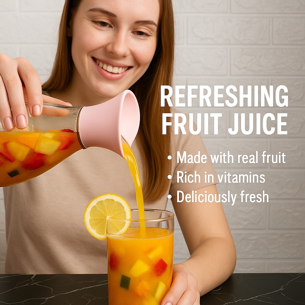 1400ml Hard Glass Water Jug with Lid – Heat-Resistant Pitcher for Water, Juice, Iced Tea, Milk & Beverages - Image 4