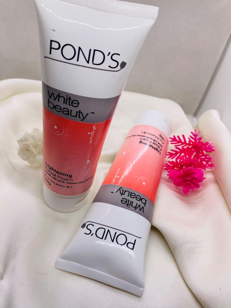 Pond’s White Beauty Face Wash – 150g Brightening Daily Cleanser for Radiant Skin | Gentle Liquid Formula - Image 3