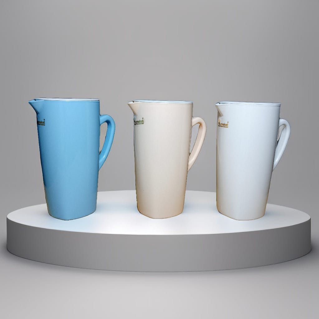 2 Liter Pure Plastic Water Jug – Food-Grade, Durable & Easy-to-Clean with Handle & Lid (Random color) - Image 3