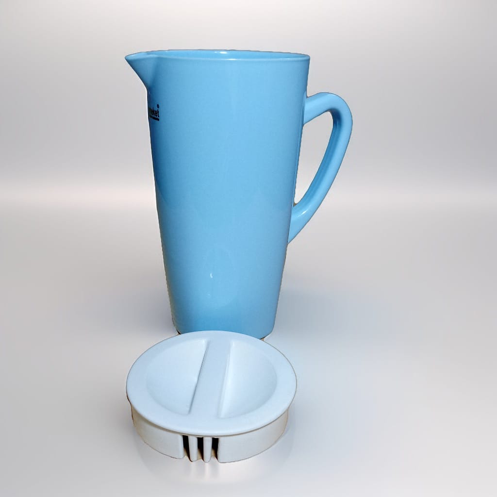 2 Liter Pure Plastic Water Jug – Food-Grade, Durable & Easy-to-Clean with Handle & Lid (Random color) - Image 2