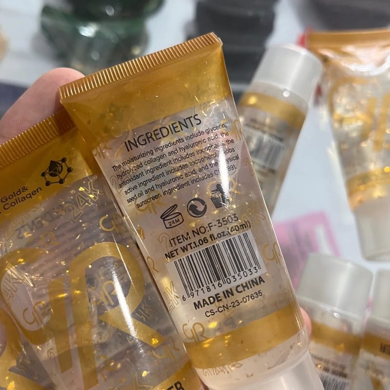 GR 24K Gold & Collagen Primer – Luxury Makeup Base with Radiance Glow, Skin Hydration, Oil Control, Anti-Aging & Firming Formula for Smooth, Flawless & Long-Lasting Makeup - Image 3