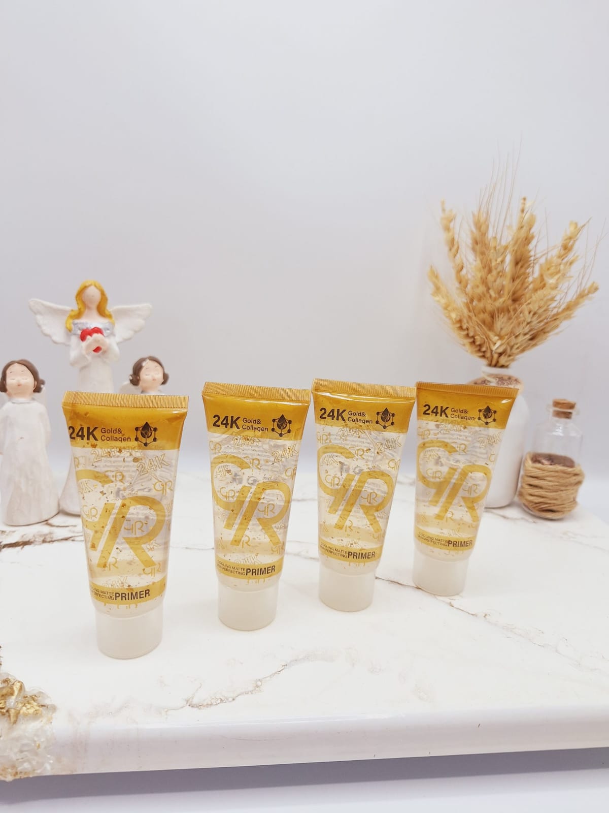 GR 24K Gold & Collagen Primer – Radiance Boosting Liquid Makeup Base, Smooth Finish, Long-Lasting Hydration, 40ml - Image 3