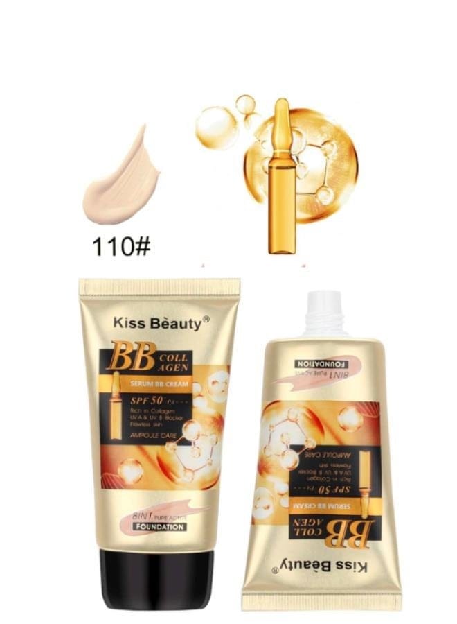 8 in 1 BB Collagen Foundation – All-in-One Makeup & Skincare with Whitening, Brightening, Moisturizing, Anti-Aging, UV Protection, Concealing & Long-Lasting Coverage - Image 2