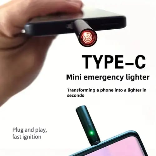 Portable Cigarette Lighter – Windproof USB Plug & Play Rechargeable Car Lighter, Easy One-Touch Ignite, Compact & Durable Design for Everyday Use - Image 5