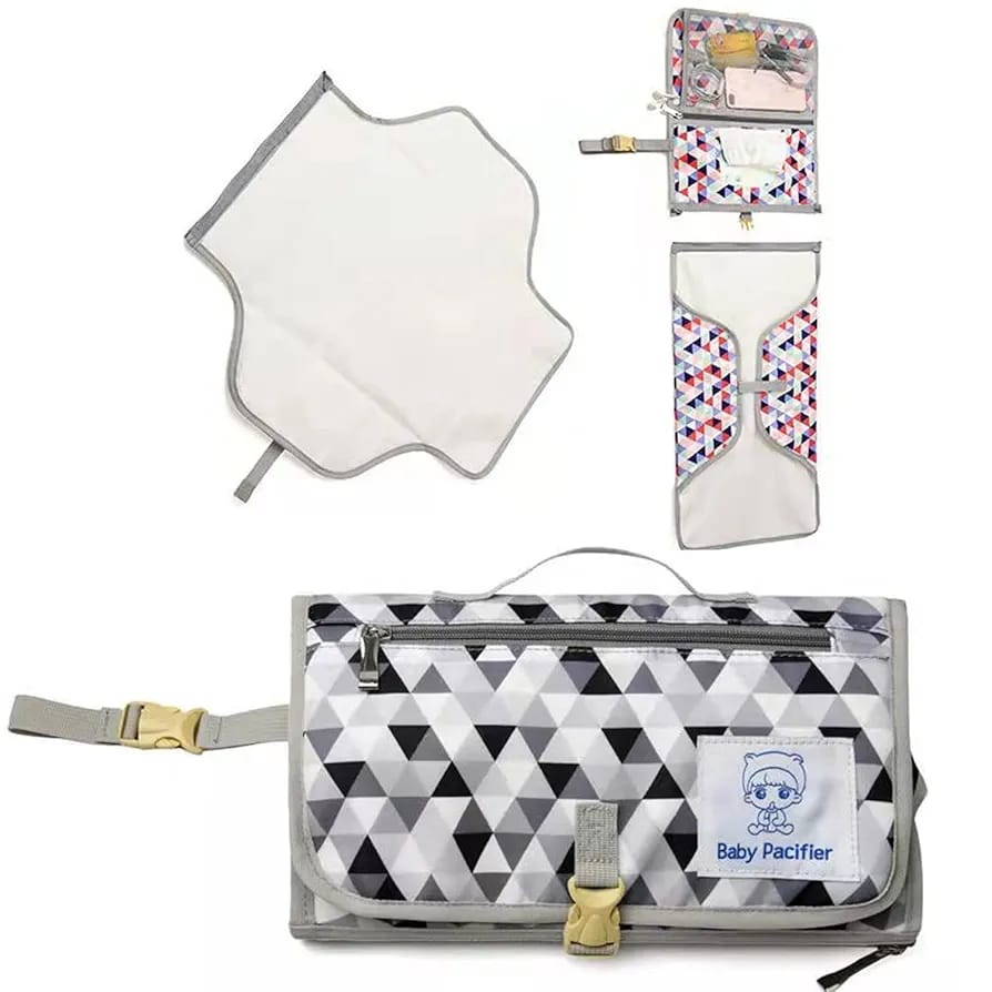 Diaper Pouch (Waterproof), Baby Product Storage, Stroller Bag, Mother's Bag, Diaper Changing Sheet, Baby Shower Gift (random color) - Image 4