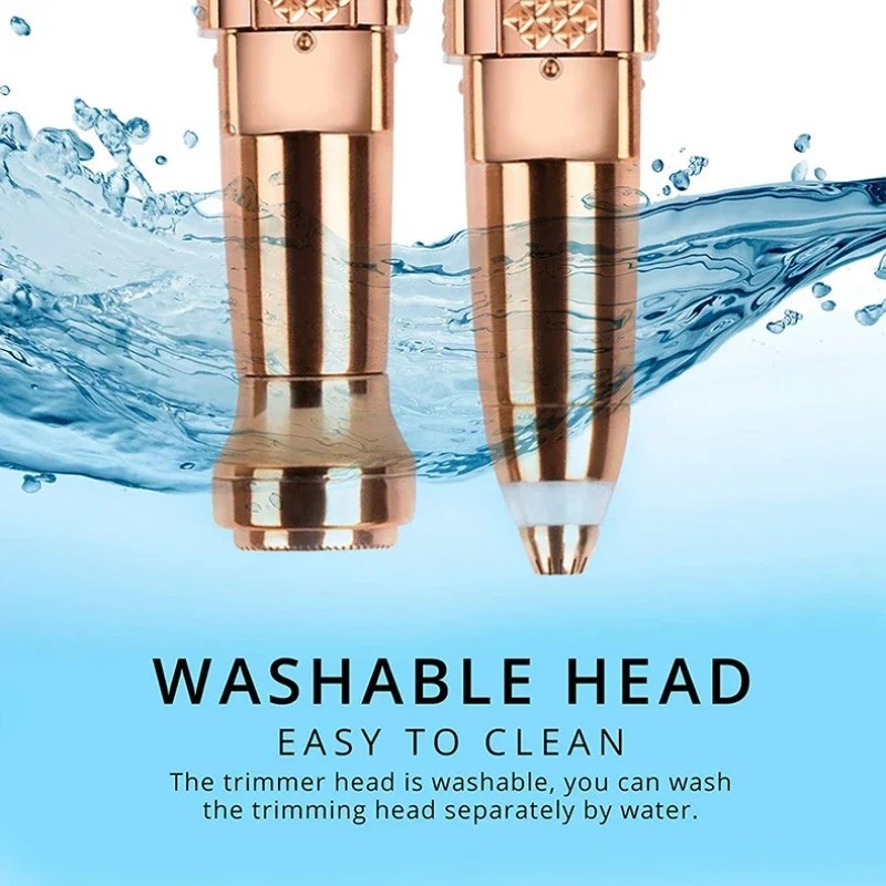 2-in-1 Women's Electric Epilator & Painless Shaver – USB Rechargeable Hair Remover for Face, Body, Bikini & Eyebrows - Image 4