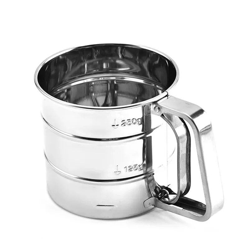Stainless Steel Flour Sieve Cup – Handheld Baking Sifter for Flour, Sugar & Powdered Ingredients - Image 2