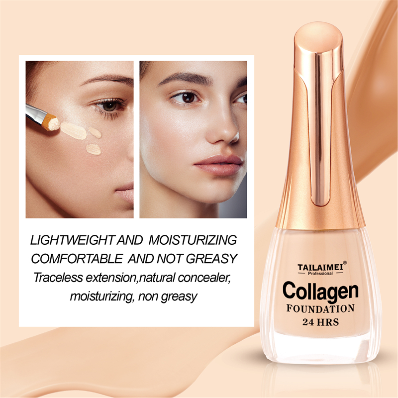 24 Hrs Flawless Finish Collagen Foundation – Long-Lasting Creamy Formula for Smooth, Radiant & Even Skin Tone, 35ml - Image 4