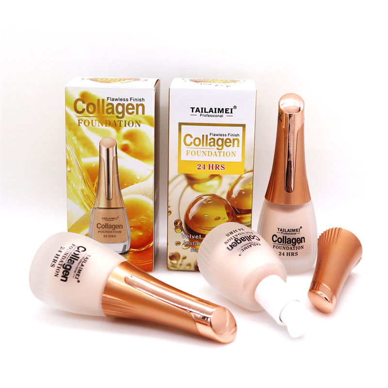 24 Hrs Flawless Finish Collagen Foundation – Long-Lasting Creamy Formula for Smooth, Radiant & Even Skin Tone, 35ml - Image 3