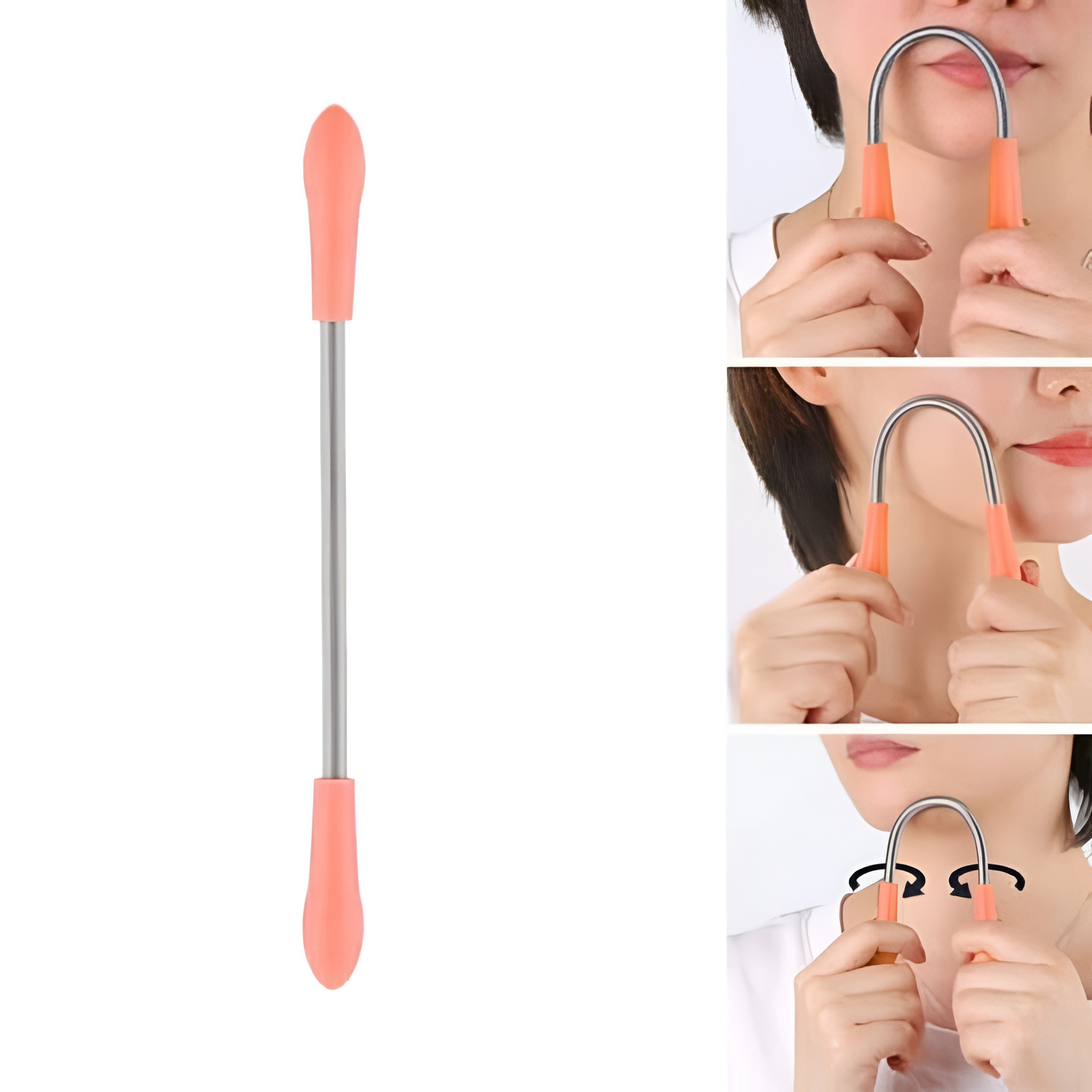 Painless Face Hair Removal Spring Stick – Metal Multipurpose Tool for Quick, Easy & Effective Facial Hair Removal - Image 2