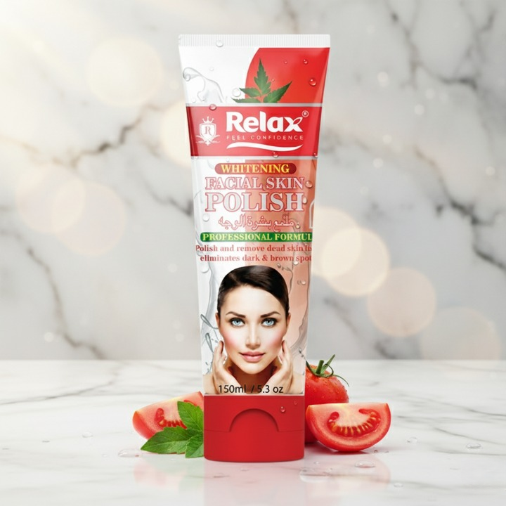 Relax Whitening Facial Skin Polish – Original Quality Brightening & Smoothing Formula for Clear, Radiant & Healthy-Looking Skin (150ml) - Image 4