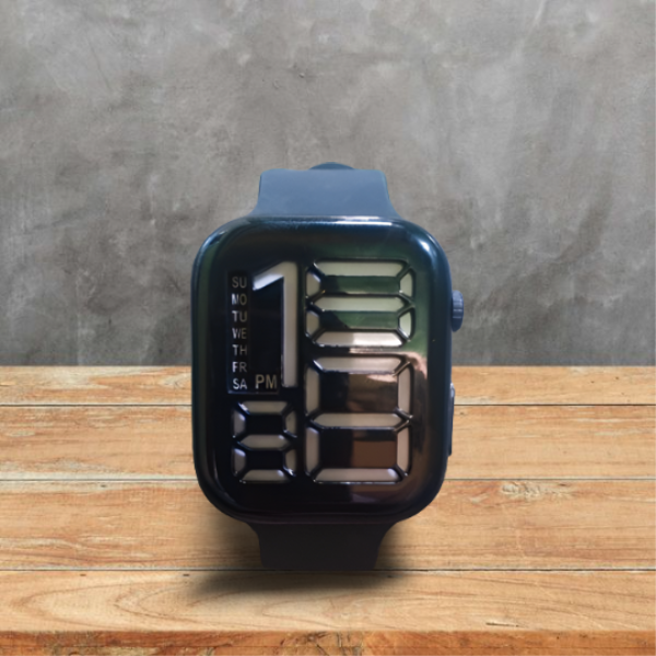 Salicon Strap Digital Display Watch – Waterproof Cell Operated Wristwatch - Image 2