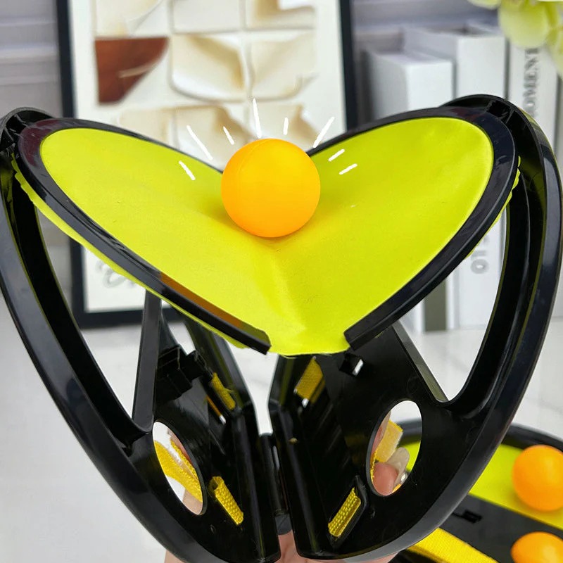 Double Player Ball Catch Toy – Interactive Parent-Child Toss & Catch Game Set with 1 Racket & 2 Balls | Fun Indoor Outdoor Educational Toy for Kids - Image 2