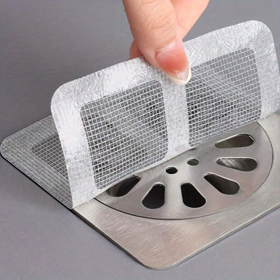 10 Pcs Multifunctional Net Sticker Drainer Net For Bathroom - Kitchen Etc - Image 5