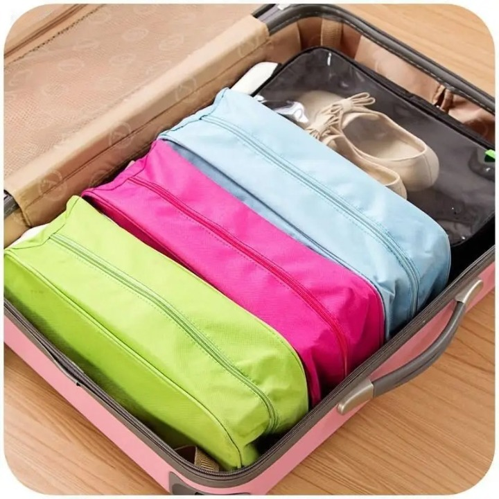 Waterproof Travel Shoe Bag – Portable Ventilated Gym Organizer for Sports Shoes, Yoga, Basketball & Football – Odor-Proof (Random color) - Image 5