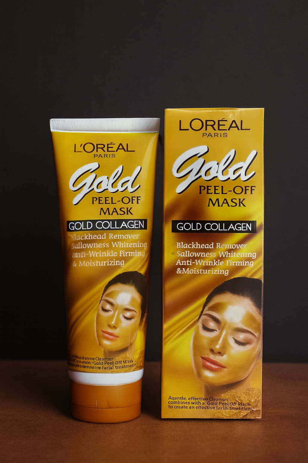 L’Oréal Paris Gold Peel-Off Mask – Gold Collagen Blackhead Remover, Whitening & Anti-Wrinkle Firming Face Mask (100ml) - Image 3
