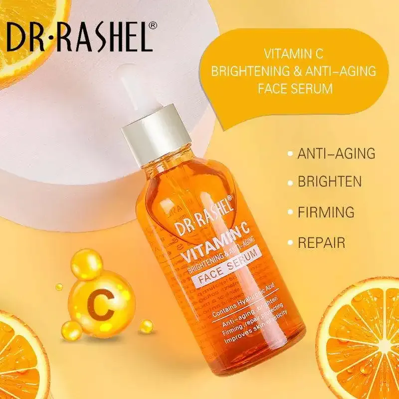 DR RASHEL Vitamin C Face Serum – Brightening & Anti-Aging Skin Care, 50ml - Image 2