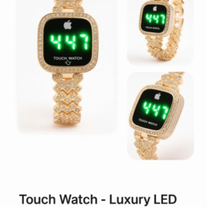 LED Touch Screen Watch – Waterproof, Cell Operated, Stylish Digital Wristwatch (No Box)
