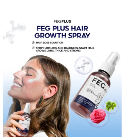 FEG PLUS Hair & Beard Regrowth Spray 50ml – Anti Hair Loss Formula With Minoxidil, Redensyl & Natural Extracts - Image 4