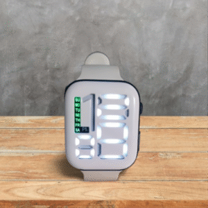 Salicon Strap Digital Display Watch – Waterproof Cell Operated Wristwatch