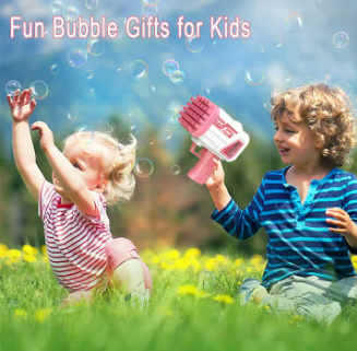 Bubble Bazooka Pro: Electric 2-in-1 Rocket Bubble Gun — Fast Bubbles for Parties, Beach & Backyard Fun - Image 3