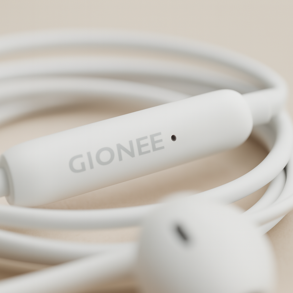 Gionee Original Handsfree – High Bass Quality Wired Earphones with Mic & 3.5mm Jack - Image 2