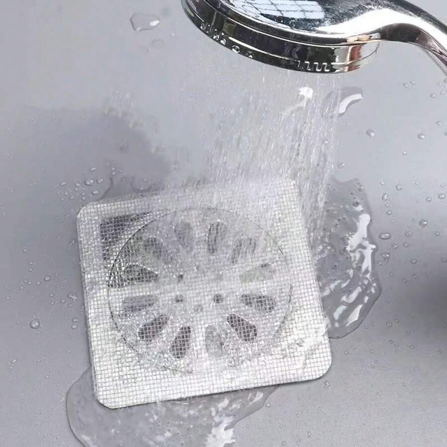 10 Pcs Multifunctional Net Sticker Drainer Net For Bathroom - Kitchen Etc - Image 2