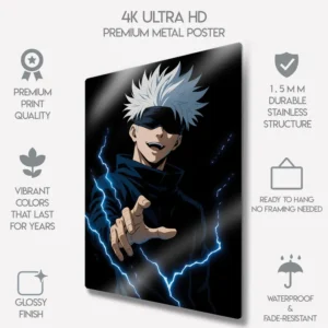 Anime Metal Wall Frame For Home And Office Decor