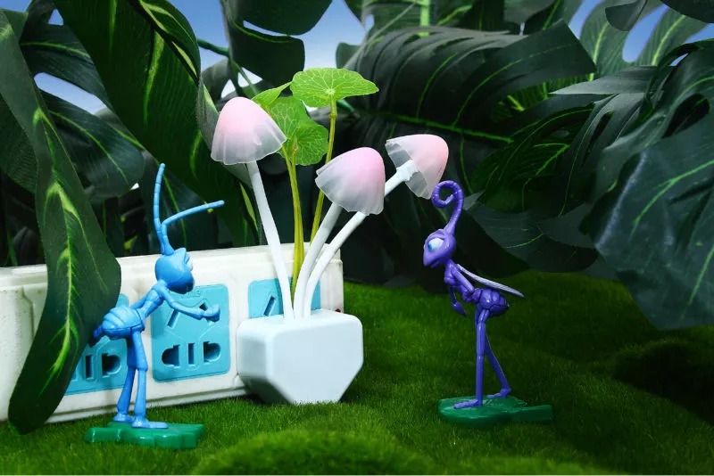 Mushroom Night Light Dusk To Dawn Sensor LED Night Lights Flower Lamp Bedroom Baby Room Lamps For Kids Gifts - Image 2