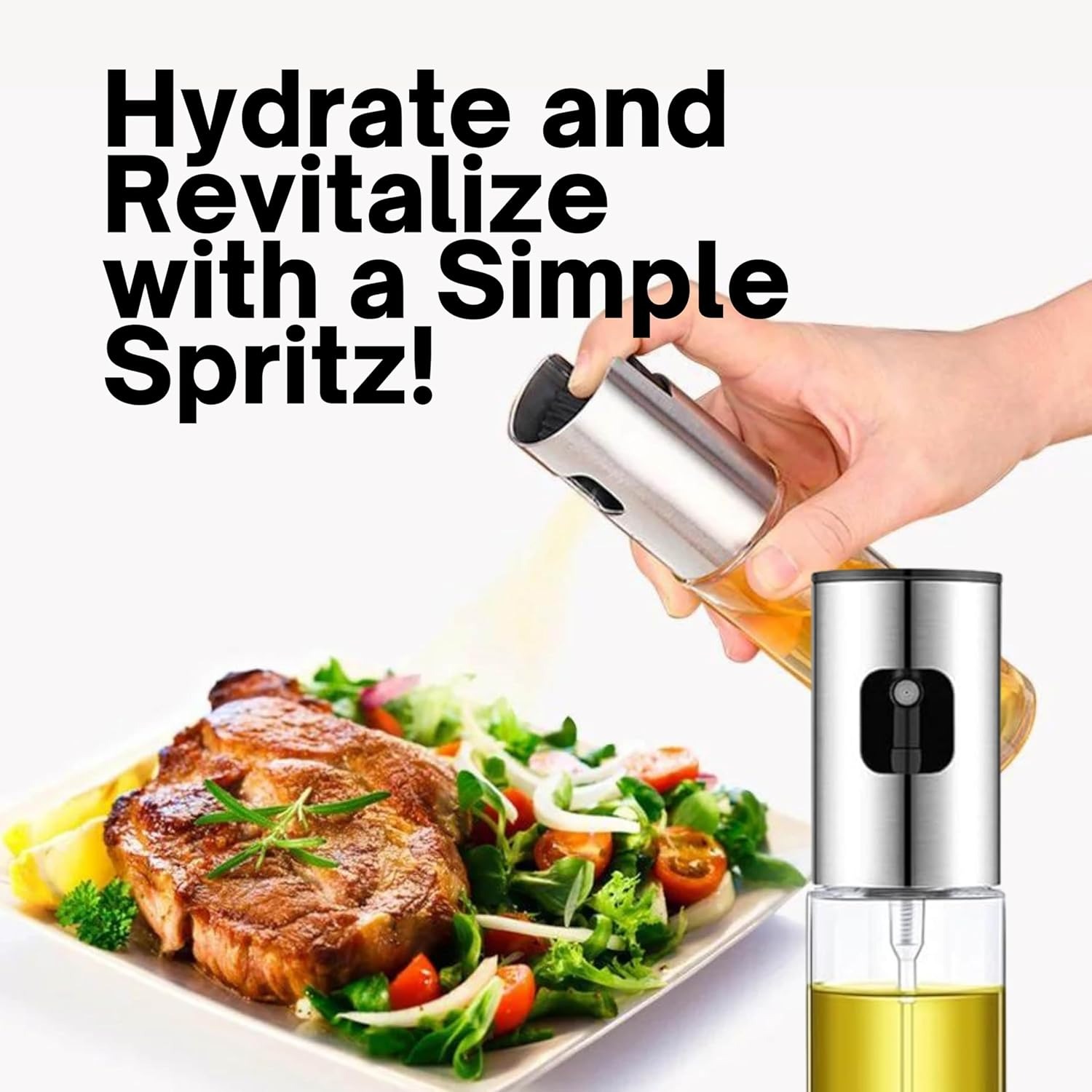 Cooking Oil Sprayer – Glass Oil Spray Bottle for Kitchen, BBQ, Baking, Grilling, Vinegar & Sauce - Image 4