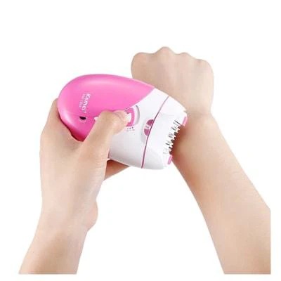 Kemei KM-189A Rechargeable Epilator – Women’s Hair Removal Device with USB Charging, Gentle Shaver & Defeathering Tool for Smooth Skin - Image 4