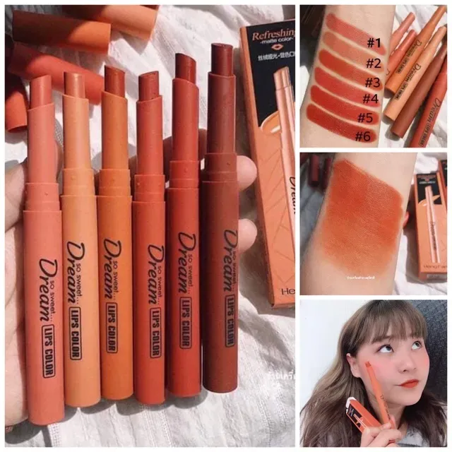 Hang Feng Dream Lipstick Pack – Premium Lip Colors in Papaya, Orange, Pink, Rust, Pumpkin & Tangerine Shades for Long-Lasting Smooth Finish - Image 2