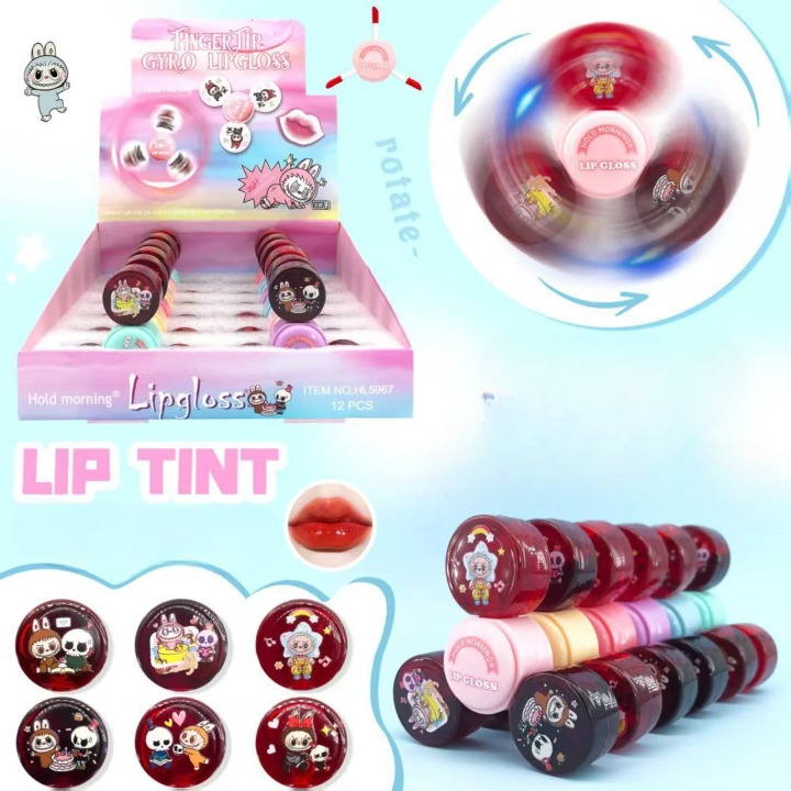3 in 1 Spinner Lip Gloss/Tint – Hydrating Liquid Lip Color, Glossy & Vibrant Finish, Multicolor Red Shades, Long-Lasting Shine & Moisturizing Formula - Image 3