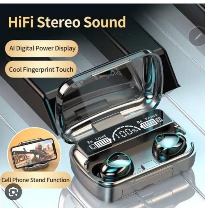 DaMix Original M10 Bluetooth Earbuds – Wireless Earphones with LED Display & Power Bank Case