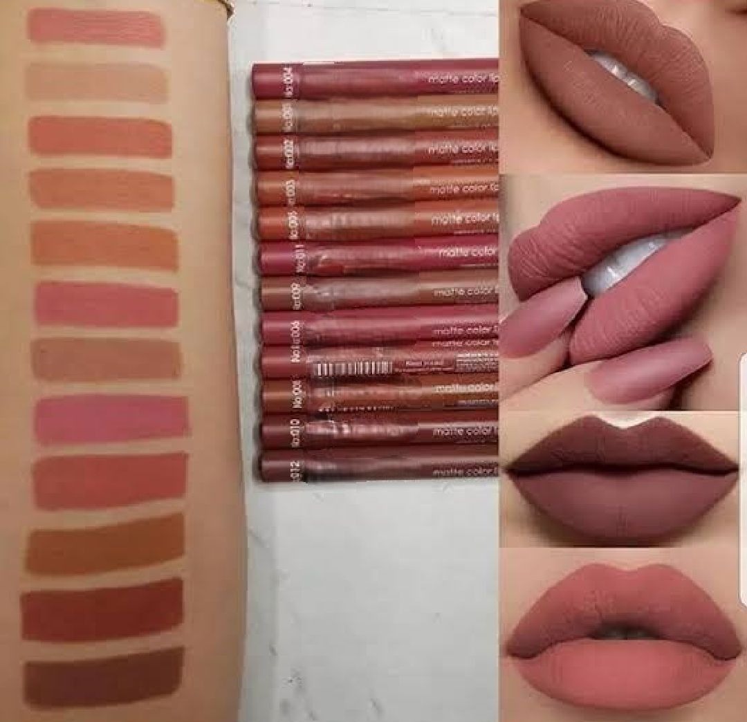 Flormar Waterproof Lip Pencil Set of 12 – Long Lasting, High Quality Lip Liners in Assorted Shades Brown, Pink, Light Brown, Bronze Skin, Arabian Bronze, Metallic Bronze, Peanut Brown, Chocolate Brown, Coffee, Light, Medium, Orange - Image 3