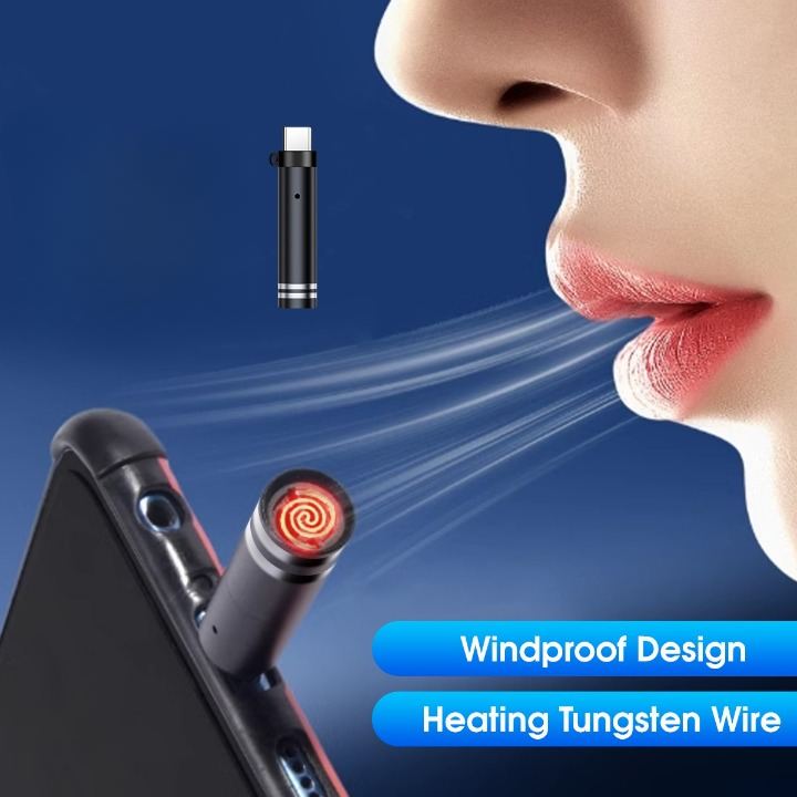 Portable Cigarette Lighter – Windproof USB Plug & Play Rechargeable Car Lighter, Easy One-Touch Ignite, Compact & Durable Design for Everyday Use - Image 3