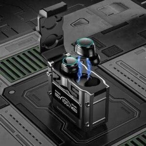 M25 Bluetooth 5.3 Wireless Earbuds – HiFi Sound, LED Battery Display, 40 Hours Backup, Noise Cancelling, Touch Control, Waterproof