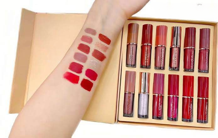 Crazy Girl “Thanks for the Love” Lip Gloss Set – 12 in 1 Multi-Shade Collection, Smooth & Non-Sticky Finish (3 ml Each) - Image 2