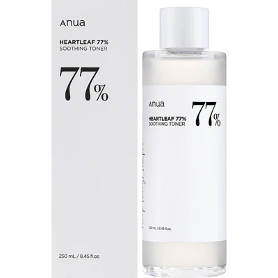 Anua Heartleaf 77% Soothing Toner – Hydrating & Calming Facial Toner for Sensitive Skin, Gentle Daily Skincare (250ml)