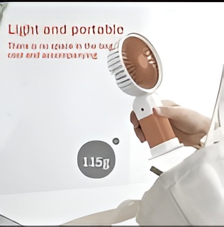 Mini Cute Fan – Portable USB Rechargeable Handheld Cooling Fan for Kids & Adults, Stand/Base Included (Random Color) - Image 4